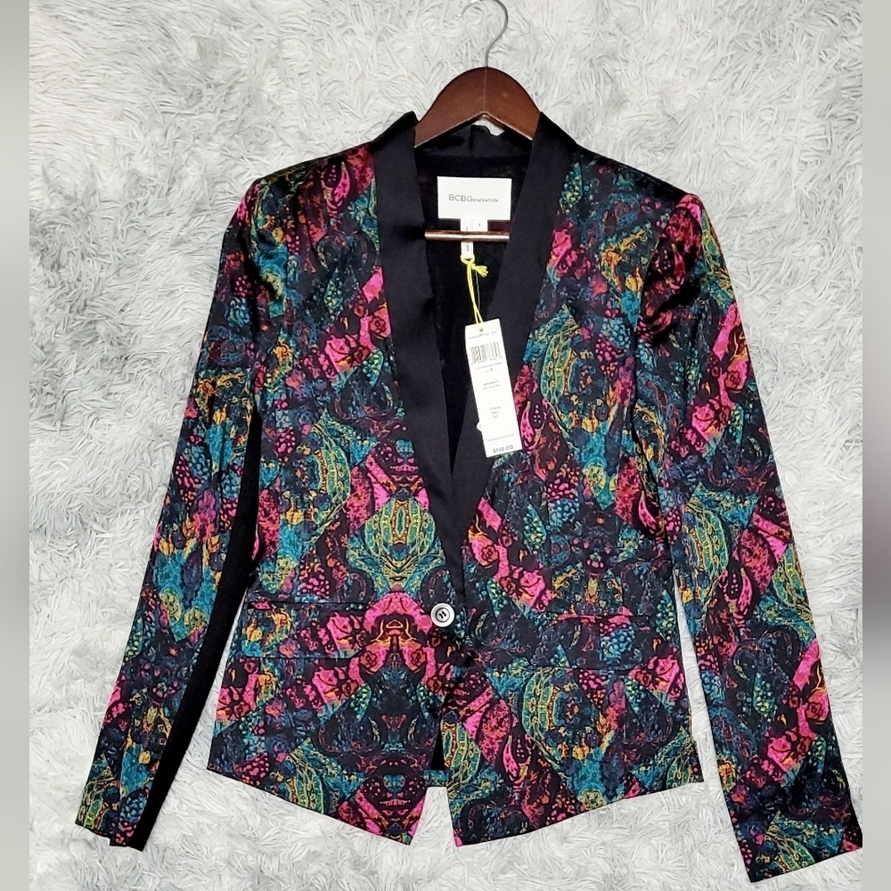 NWT BCBGeneration Viridian 2pc Jumpsuit & Blazer Set, Small - Picture 6 of 9